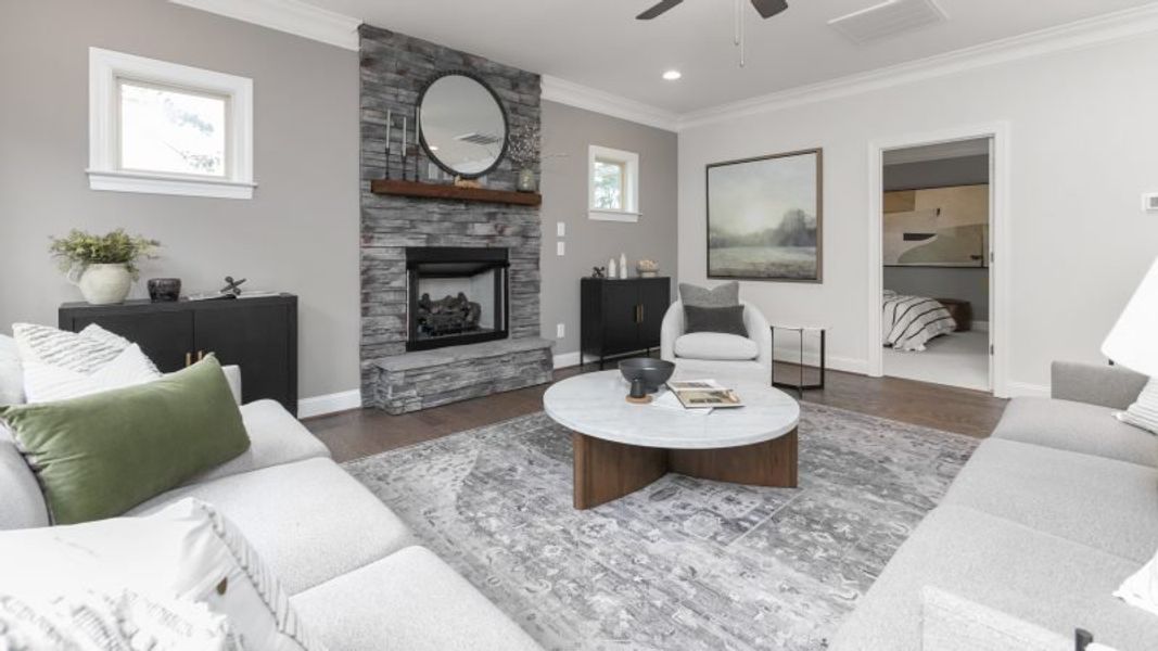 Furnished interior view inside a new home in Preserve at Carriage Cove, Oak Ridge (Image 13).