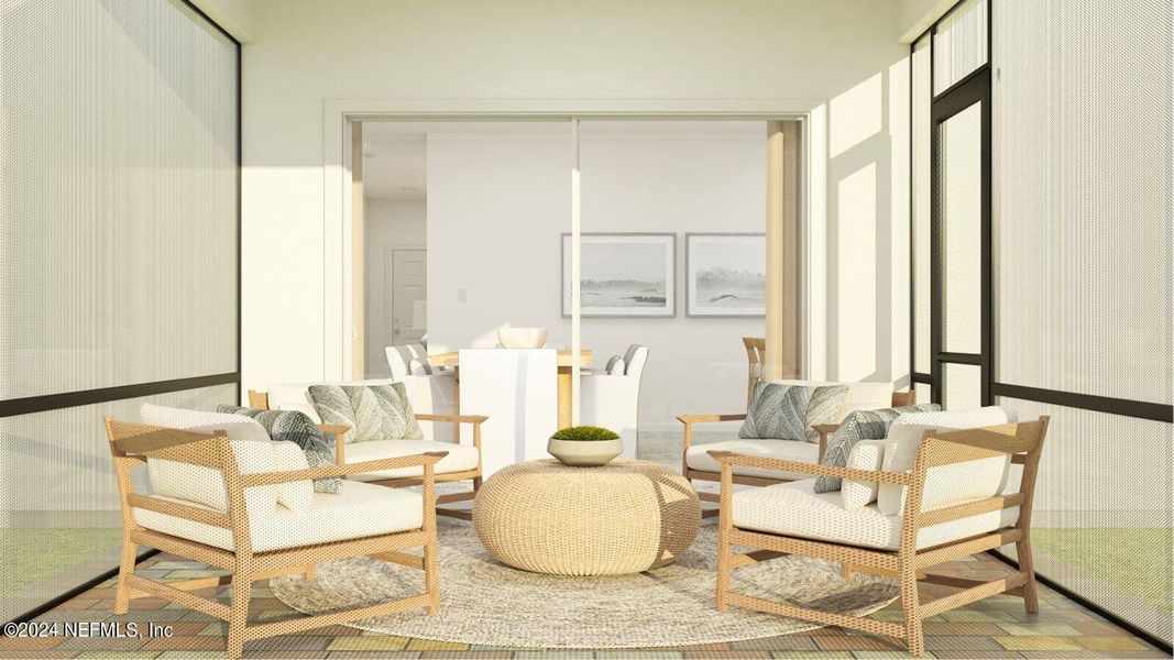 Furnished interior view inside a new home in Saddle Oaks, Jacksonville (Image 25).