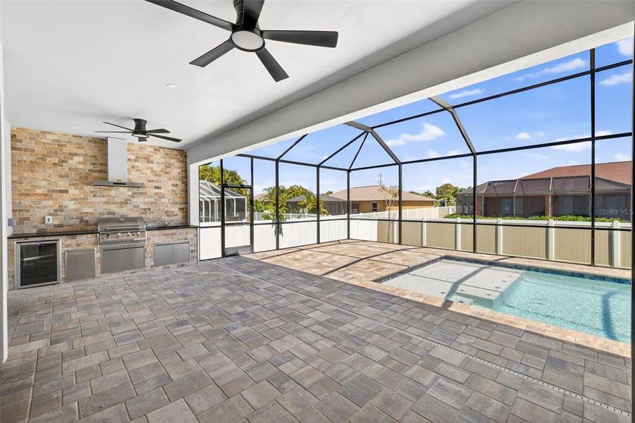 Exterior details and patio area of a home in , Cape Coral (Image 29). Exterior details and patio area of a home in , Cape Coral (Image 29).