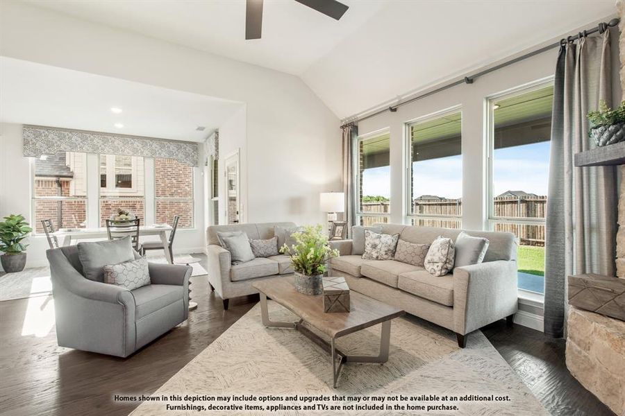 Furnished interior view inside a new home in Abe's Landing, Granbury (Image 3).