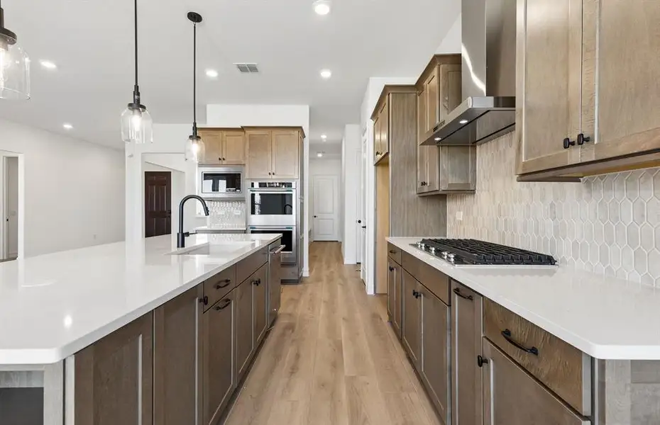 Abundant cabinet space in kitchen