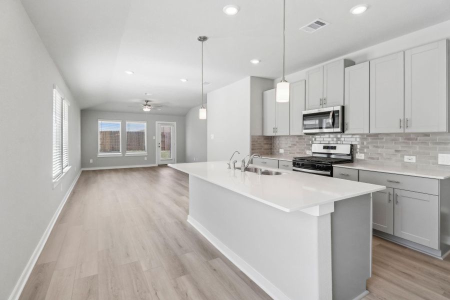 Furnished interior view inside a new home in Landing Meadows - Traditional Series, New Caney (Image 3).