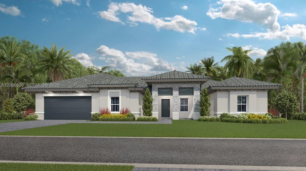 Front exterior of a new home in Wildwood Groves, Miami, FL, highlighting curb appeal (Image 1). Front exterior of a new home in Wildwood Groves, Miami, FL, highlighting curb appeal (Image 1).