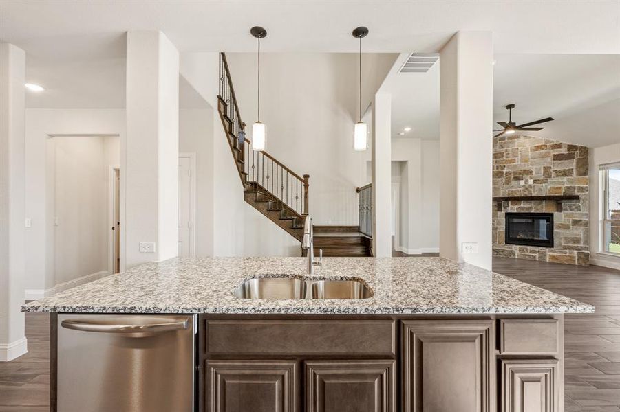 Furnished interior view inside a new home in The Oaks, Red Oak (Image 10). Furnished interior view inside a new home in The Oaks, Red Oak (Image 10).