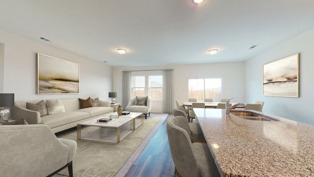 Representative furnished interior of a home built from the Hubble by Starlight Homes in Bayview, Conway (Image 6).