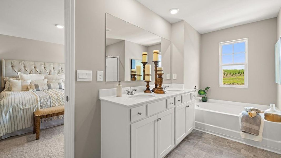 Furnished interior view inside a new home in Braselton Village, Braselton (Image 31). Furnished interior view inside a new home in Braselton Village, Braselton (Image 31).