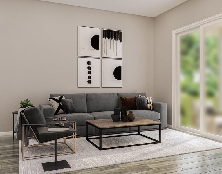 Furnished interior view inside a new home in Westside Crossing Paired Homes, Berthoud (Image 10). Furnished interior view inside a new home in Westside Crossing Paired Homes, Berthoud (Image 10).