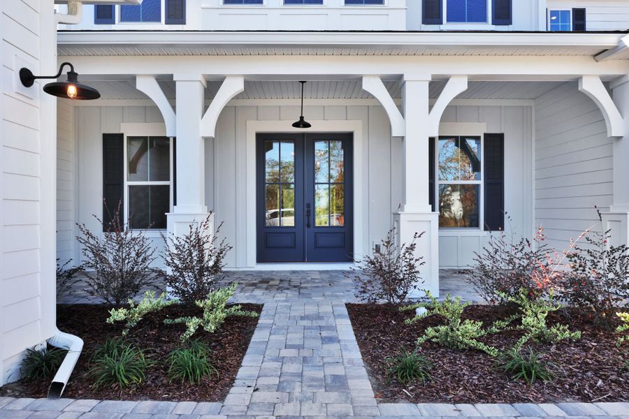 Representative exterior details of a home built from the Seaside by Riverside Homes in Hidden Creek at SilverLeaf, St. Augustine (Image 36). Representative exterior details of a home built from the Seaside by Riverside Homes in Hidden Creek at SilverLeaf, St. Augustine (Image 36).