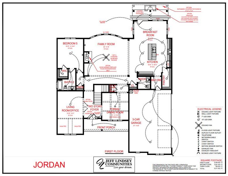 2D floor plan layout for the Jordan A by Jeff Lindsey Communities in Lamar Farms, Newnan, GA (Image 3). 2D floor plan layout for the Jordan A by Jeff Lindsey Communities in Lamar Farms, Newnan, GA (Image 3).