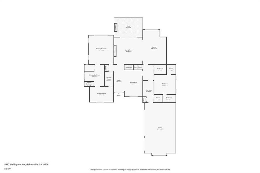 2D floor plan layout of this home in , Gainesville, GA (Image 5).