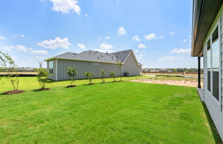Exterior details and patio area of a home in Del Webb Austin at Lost Pines, Bastrop (Image 31).