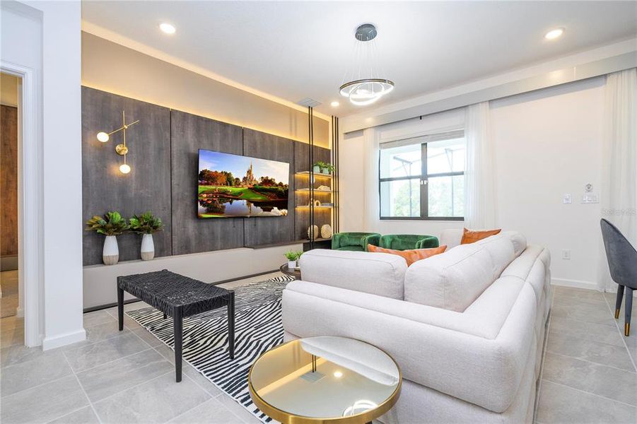 Furnished interior view inside a new home in , Orlando (Image 30).