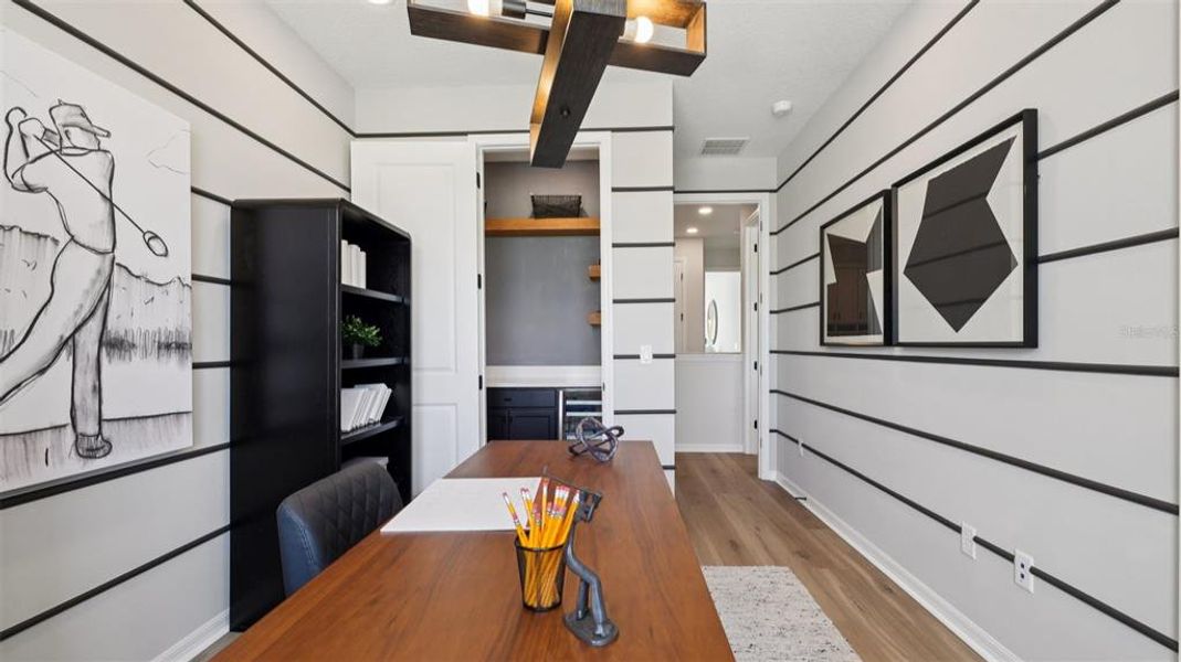 Furnished interior view inside a new home in Isla Mirada, San Antonio (Image 5).