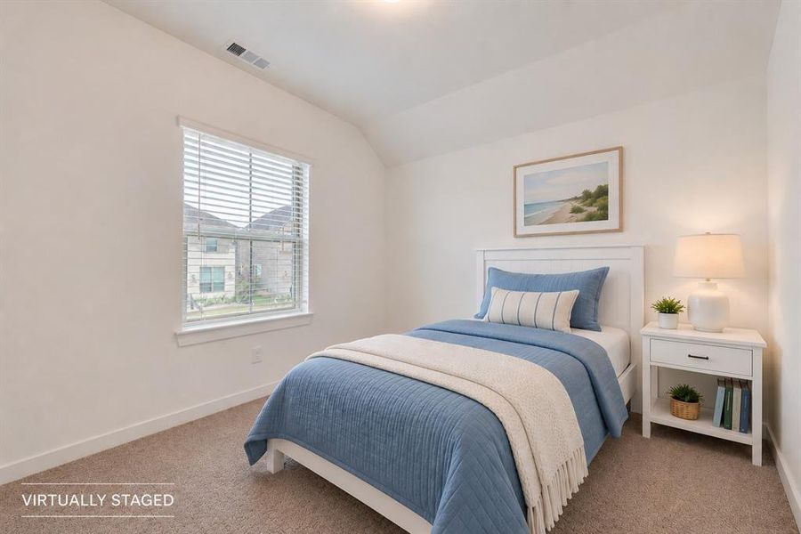 Bedroom - virtually staged Bedroom - virtually staged
