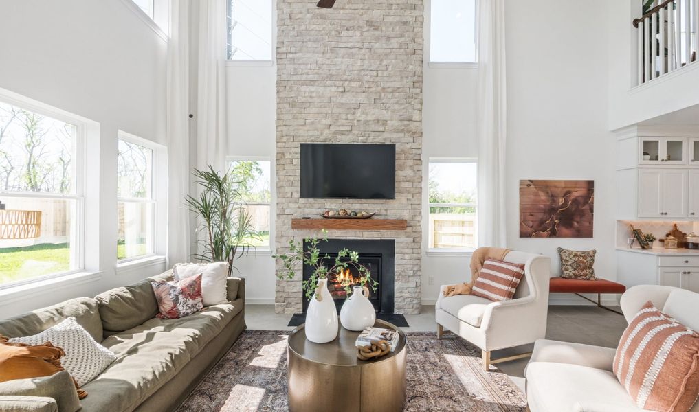 Great room filled with natural light