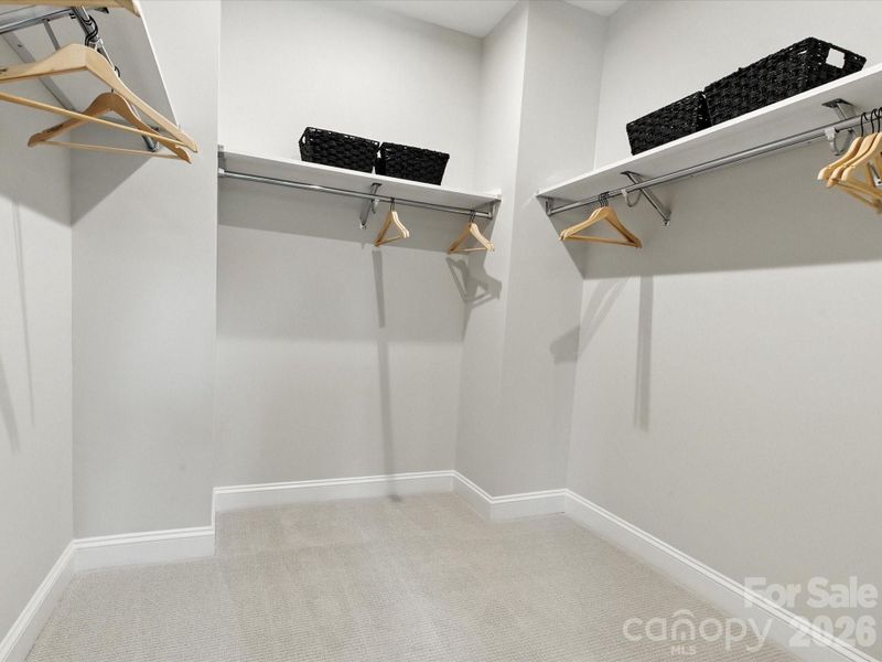 Primary walk-in closet