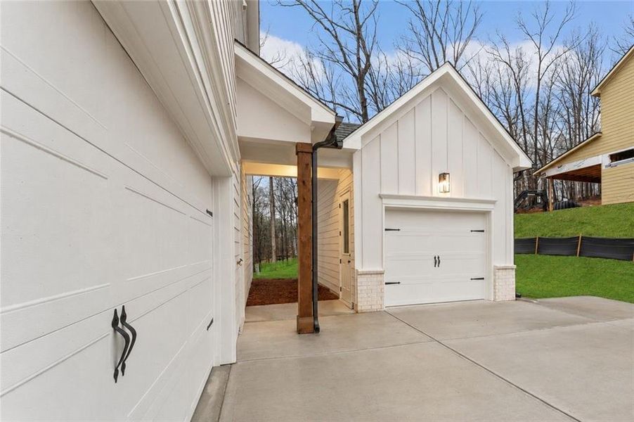 Exterior details and patio area of a home in The Reserve at Knollwood, Canton (Image 4).