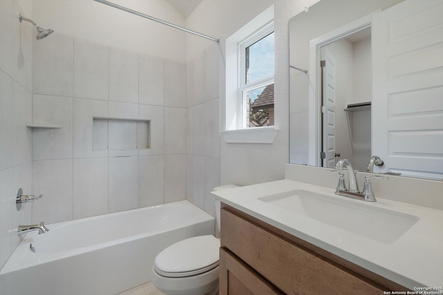 Furnished interior view inside a new home in The Grove at Vintage Oaks, New Braunfels (Image 11).