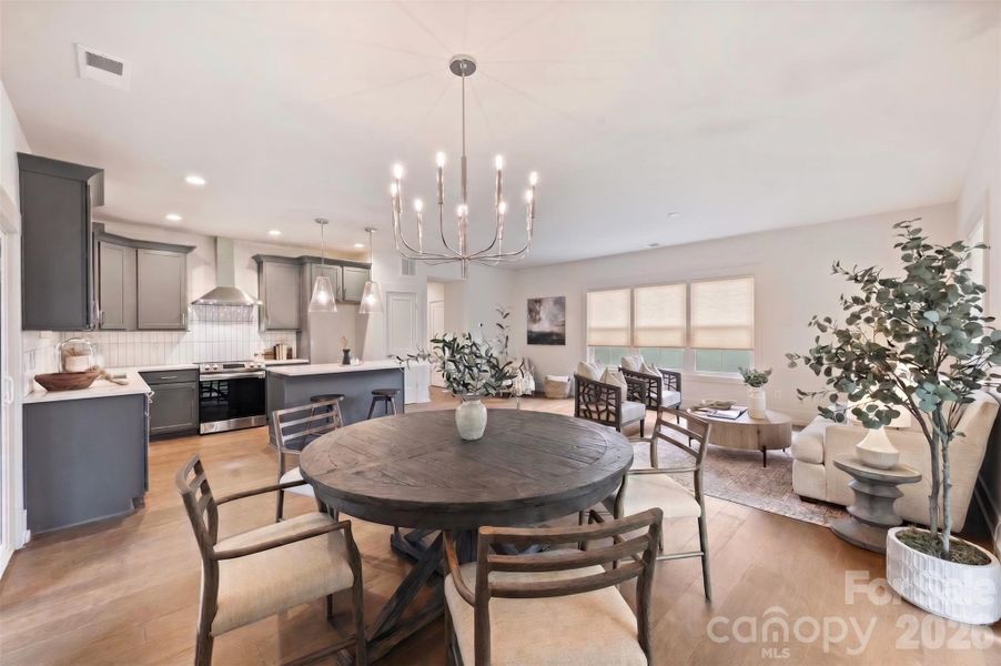 Furnished interior view inside a new home in , Charlotte (Image 5).