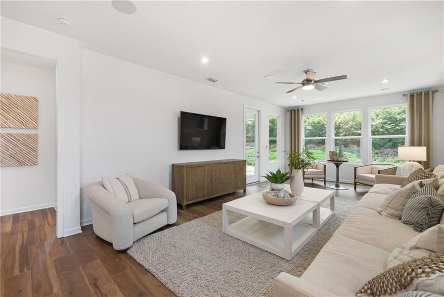 Furnished interior view inside a new home in Del Webb at Lake Oconee, Greensboro (Image 6).