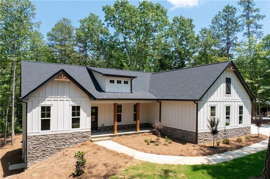 Front exterior of a new home in , Cartersville, GA, highlighting curb appeal (Image 28).