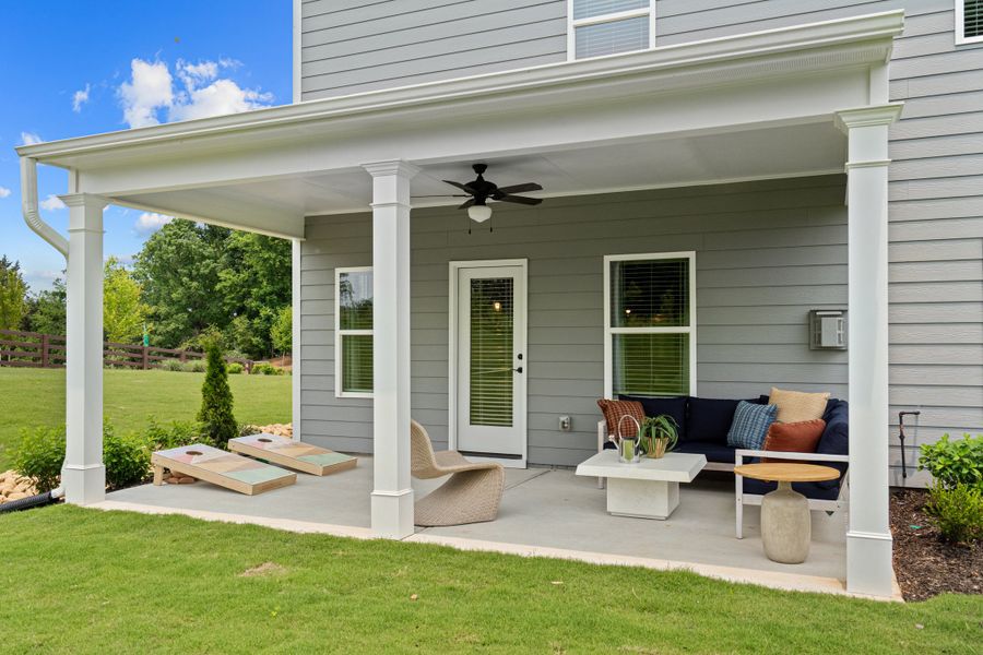 Front exterior of a new home in Harbour Chase, Ooltewah, TN, highlighting curb appeal (Image 2). Front exterior of a new home in Harbour Chase, Ooltewah, TN, highlighting curb appeal (Image 2).