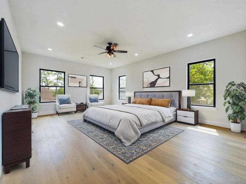 Furnished interior view inside a new home in , Houston (Image 10).