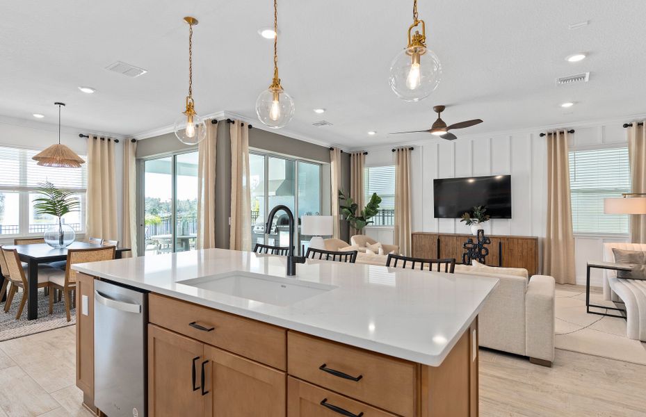 Furnished interior view inside a new home in Parkview Reserve, Orlando (Image 8).