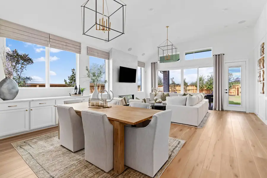 Representative furnished interior of a home built from the Lauren by Chesmar Homes in Wood Leaf Reserve, Tomball (Image 13).