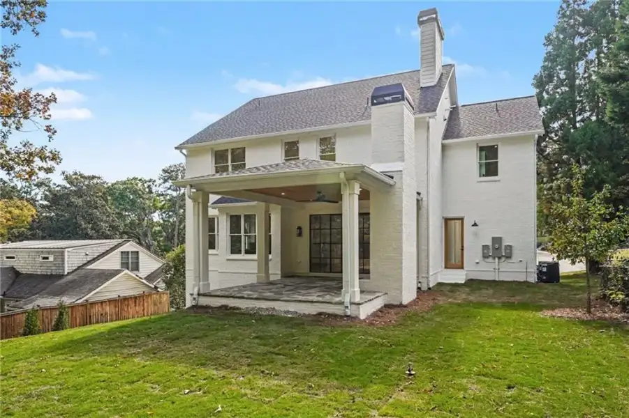 Exterior details and patio area of a home in , Atlanta (Image 32).