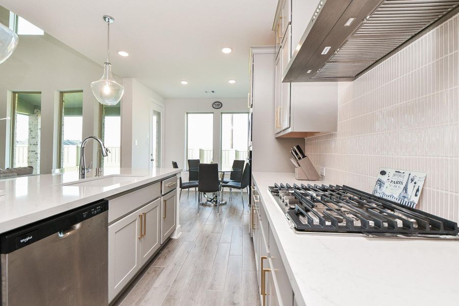 The bright breakfast/casual dining nook, ahead, will probably be your everyday mealtime spot, great for catch up time! The bright breakfast/casual dining nook, ahead, will probably be your everyday mealtime spot, great for catch up time!