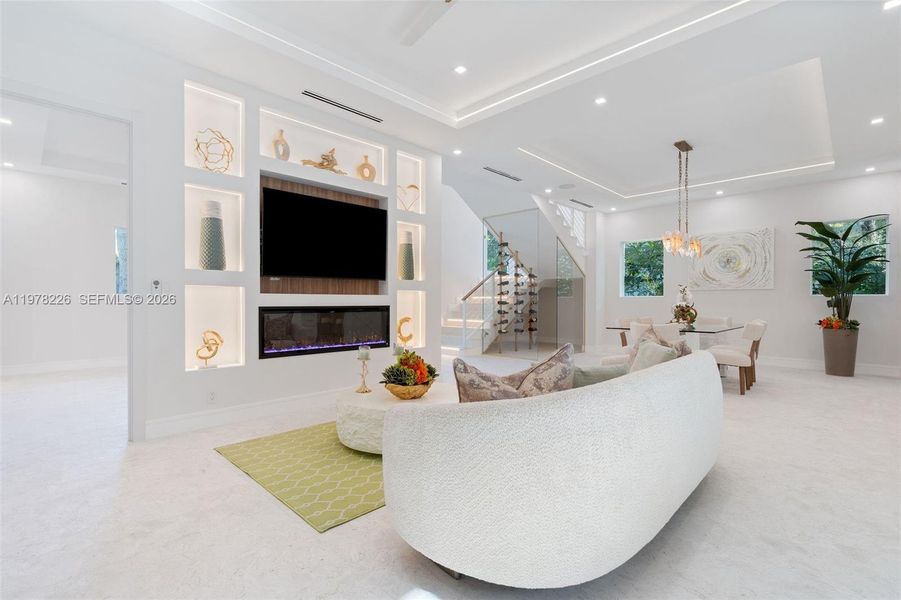 Furnished interior view inside a new home in , Islamorada, Village of Islands (Image 10).