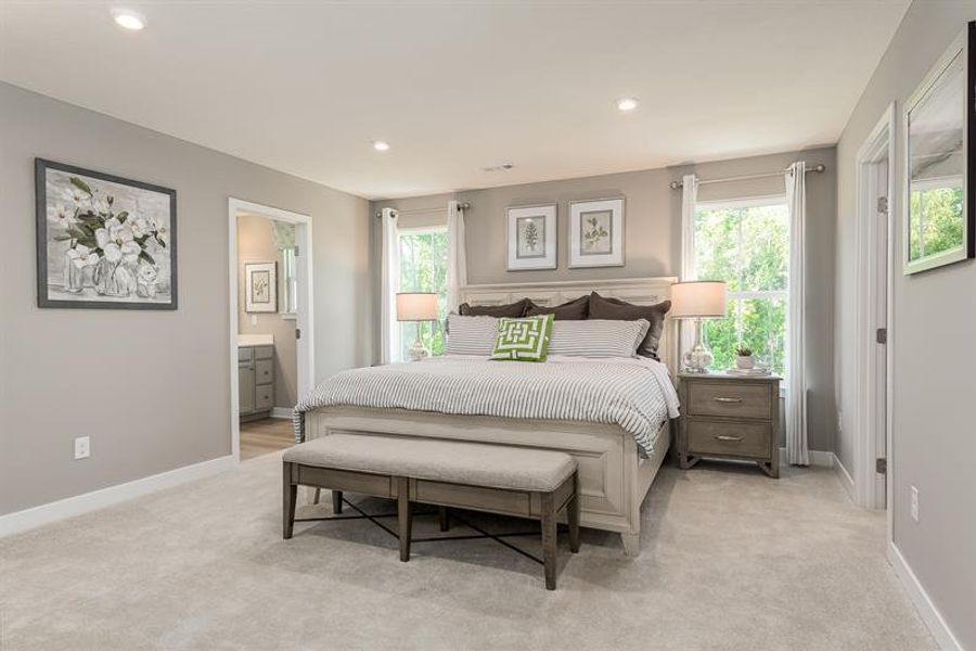 Furnished interior view inside a new home in The Mills at Rocky River Townhomes, Concord (Image 7).