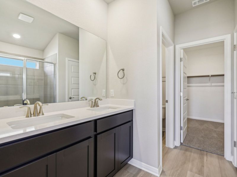 Furnished interior view inside a new home in Turner's Crossing - Reserve Collection, Buda (Image 3).