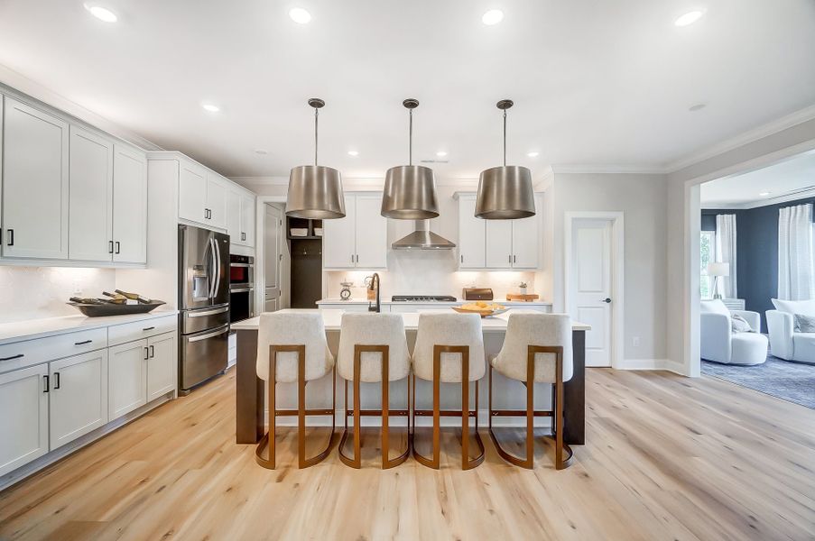 Representative furnished interior of a home built from the Lexington II by Caruso Homes in Rolling Meadows, Mooresville (Image 9).