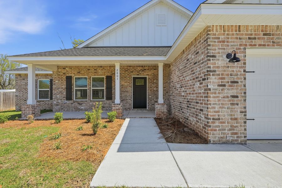 Exterior details and patio area of a home in Barton's Bend, Crestview (Image 3).