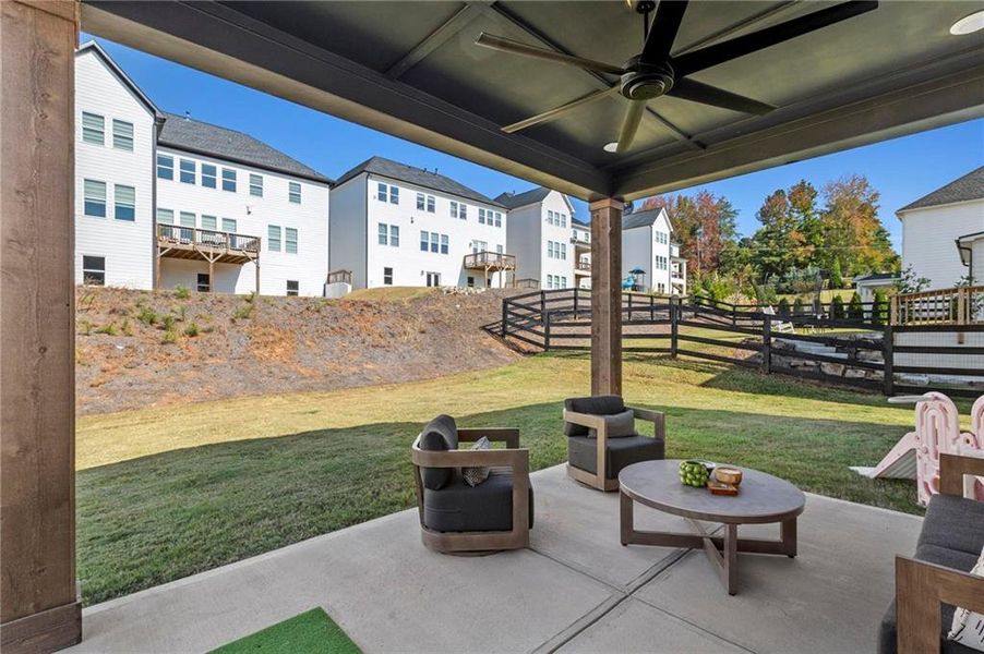 Exterior details and patio area of a home in , Woodstock (Image 21). Exterior details and patio area of a home in , Woodstock (Image 21).