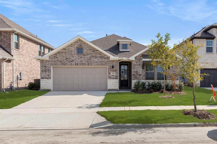 Front exterior of a new home in Brookshire at Legacy Hills-50s, Celina, TX, highlighting curb appeal (Image 2).