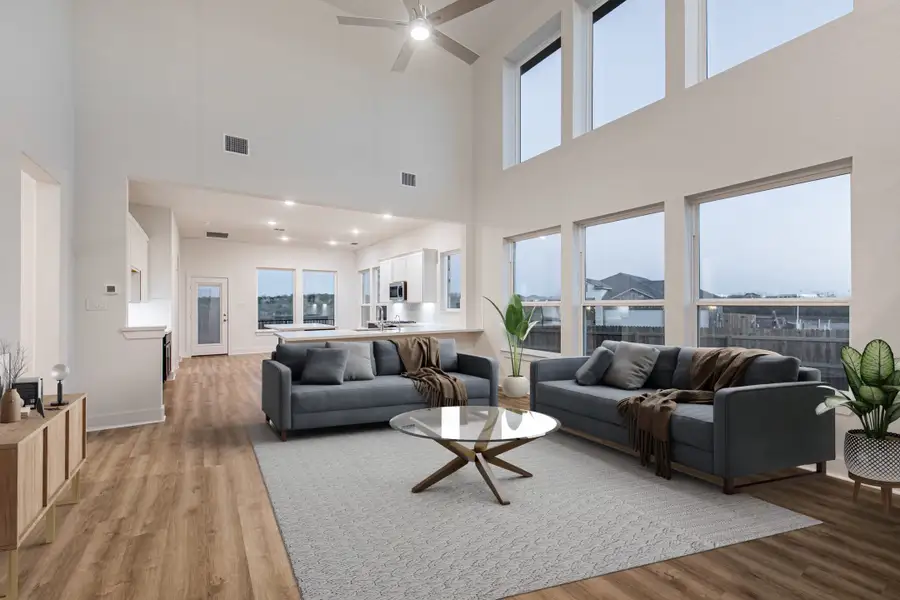 Furnished interior view inside a new home in Stillwater Ranch, San Antonio (Image 4).