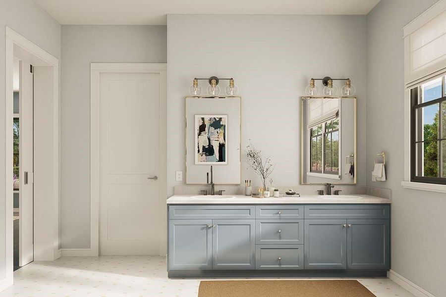 Furnished interior view inside a new home in , Washington (Image 10).