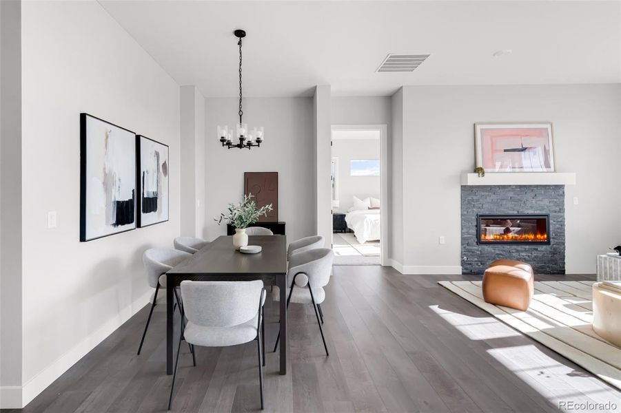 Furnished interior view inside a new home in Silver Leaf, Littleton (Image 11).