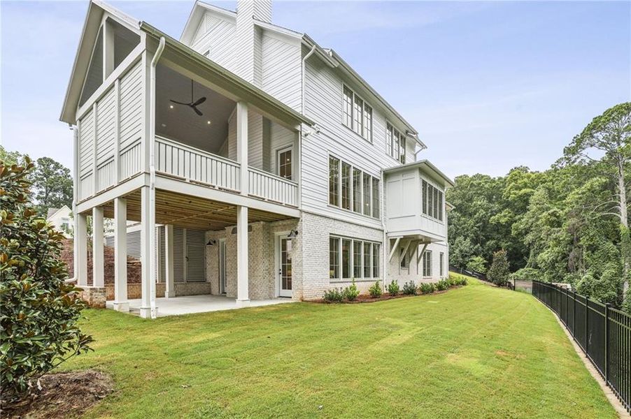 Exterior details and patio area of a home in , Roswell (Image 24). Exterior details and patio area of a home in , Roswell (Image 24).