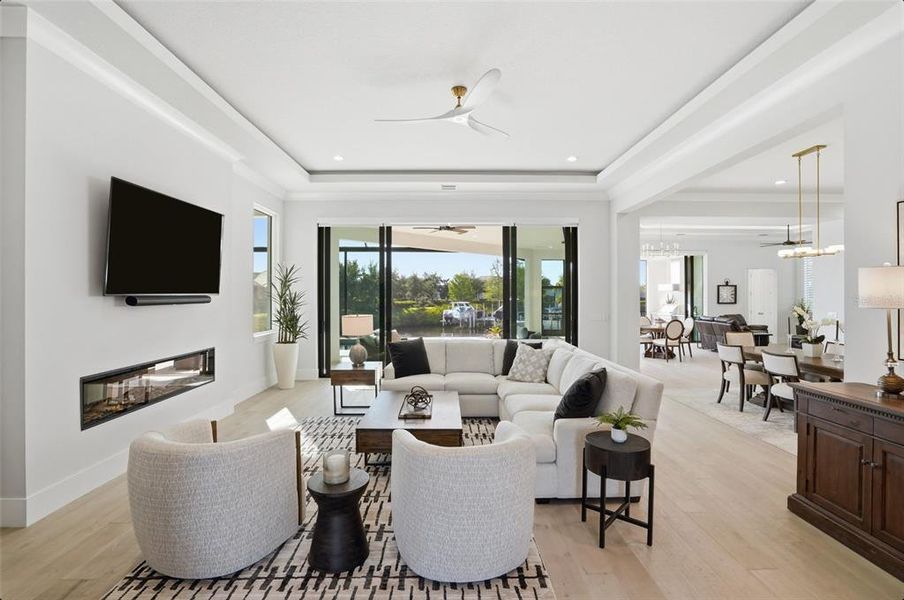 Furnished interior view inside a new home in , Parrish (Image 41).