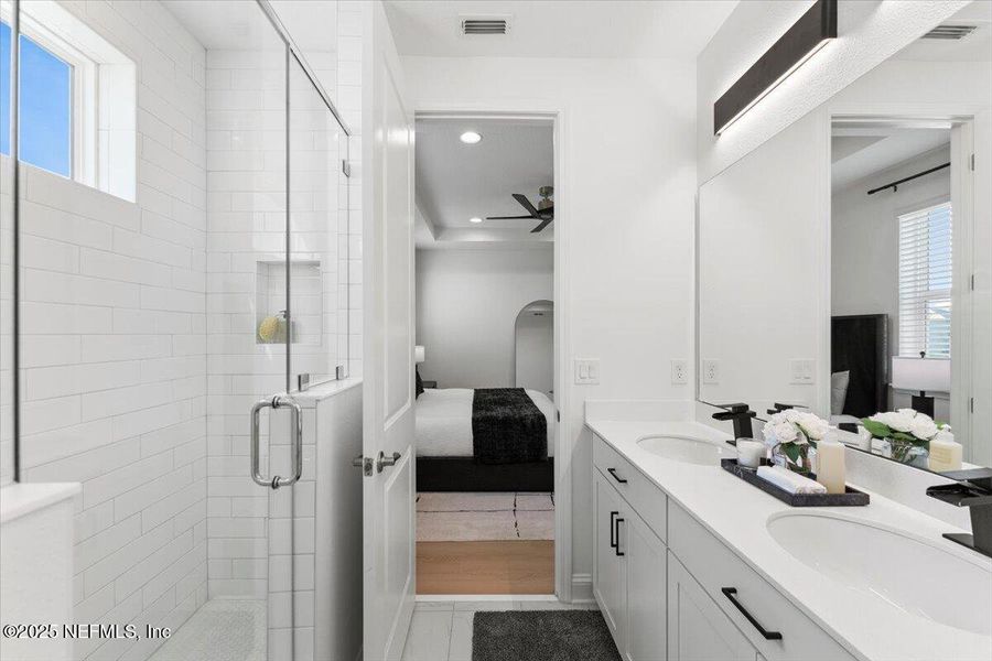 Furnished interior view inside a new home in , St. Johns (Image 37).