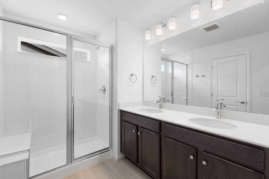 Furnished interior view inside a new home in The Cottages Collection at Ridgeline Vista, Brighton (Image 7).