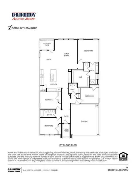 2D floor plan layout of this home in Woodcreek, Fate, TX (Image 3). 2D floor plan layout of this home in Woodcreek, Fate, TX (Image 3).