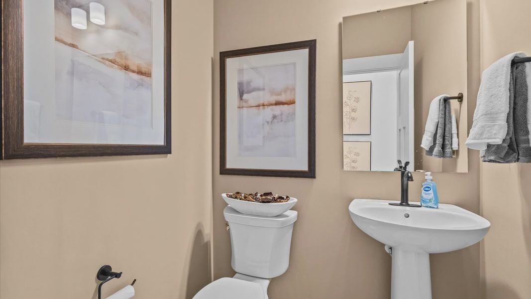 Representative furnished interior of a home built from the Wakefield by DRB Homes in Rosemary Grove, Greenville (Image 36).