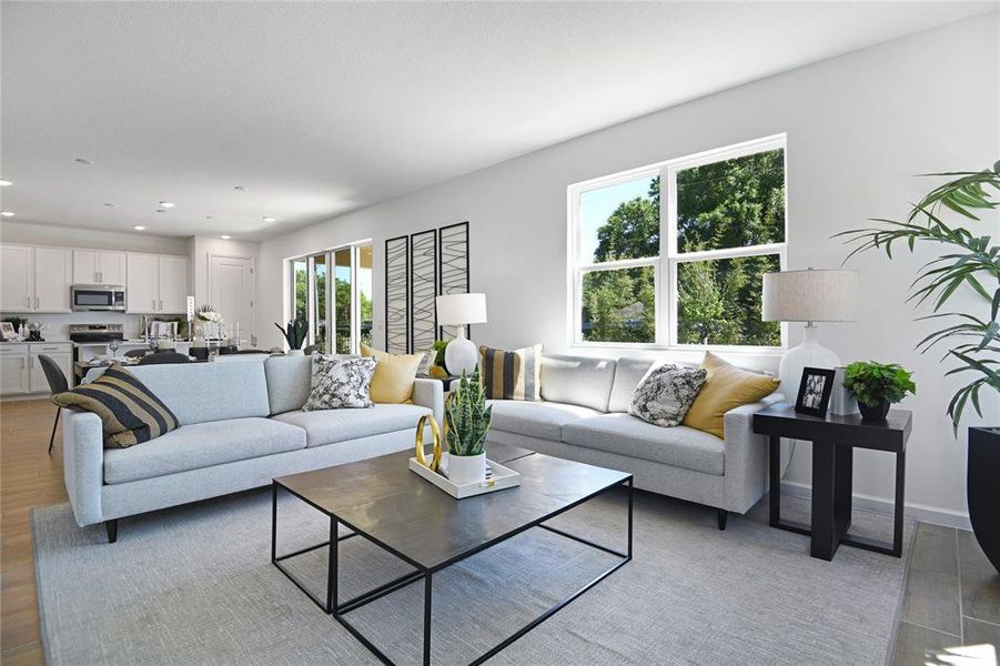 Furnished interior view inside a new home in Seasons at Wekiva Ridge, Mount Dora (Image 8).