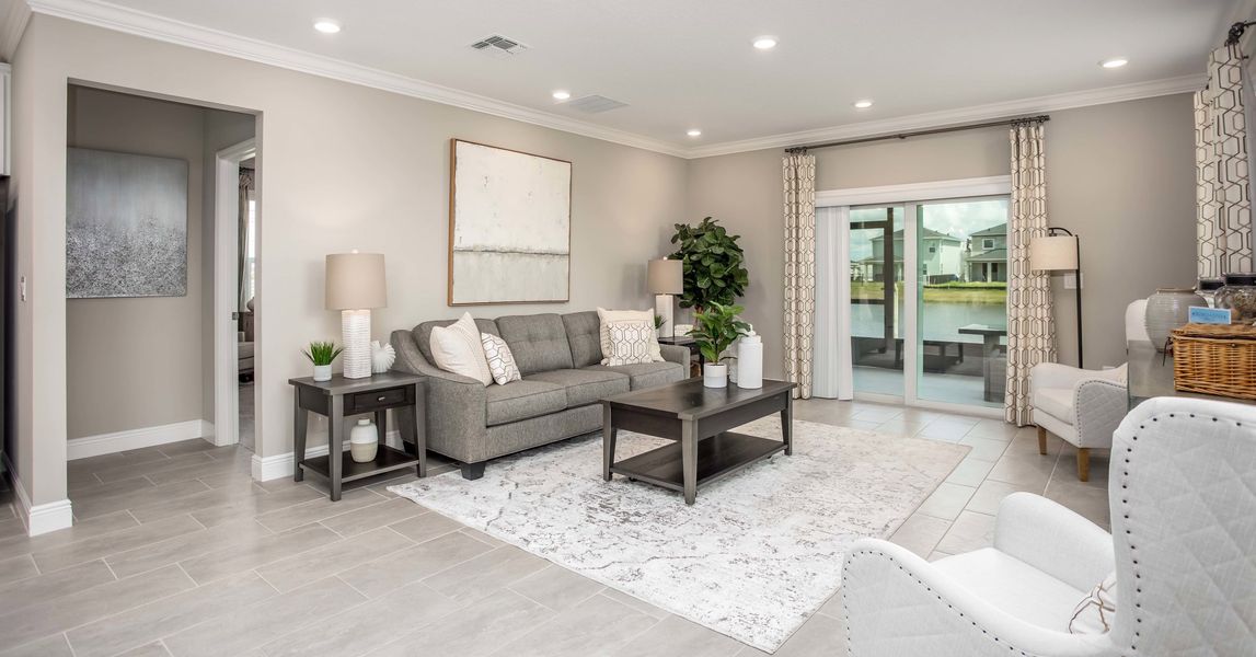Representative furnished interior of a home built from the Lexington by Maronda Homes in Lake County Communities, Mount Plymouth (Image 48).