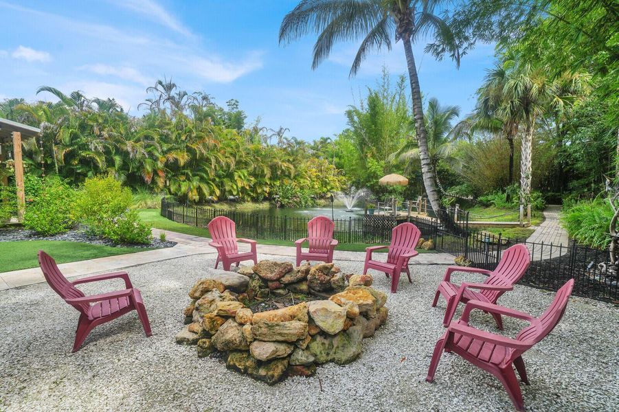 Fire pit seating area Fire pit seating area